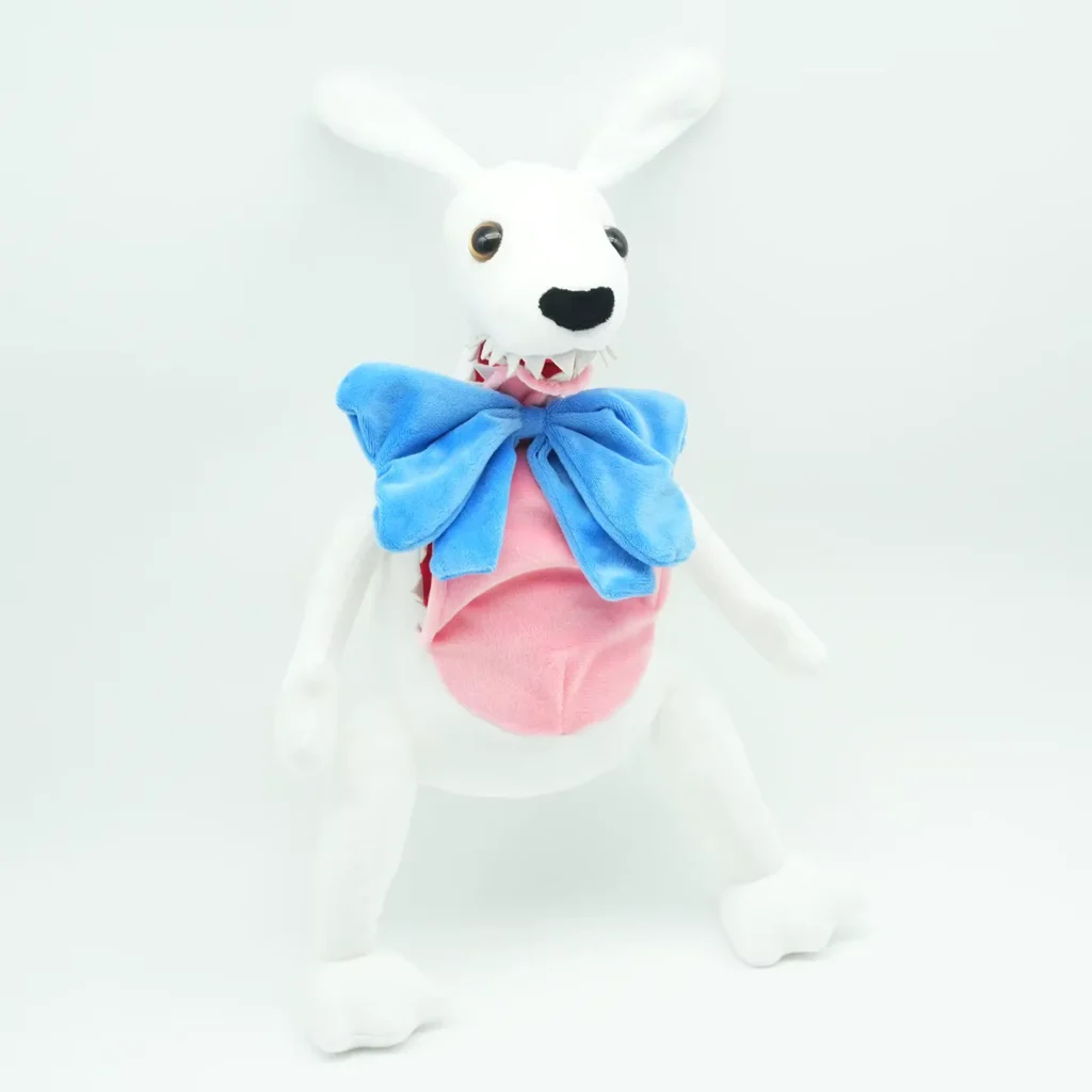 Kuscheltier Hase Schwarz Weiß 2