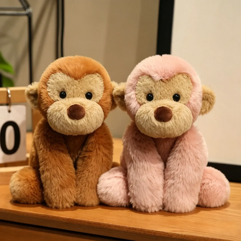 Pinker Affe Kuscheltier 2