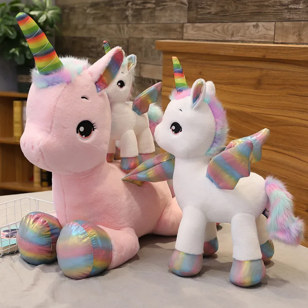 Pinkes Einhorn Kuscheltier Groß 1