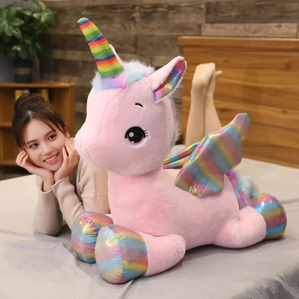 Pinkes Einhorn Kuscheltier Groß 2