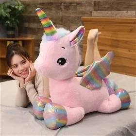 Buntes Einhorn Kuscheltier 2