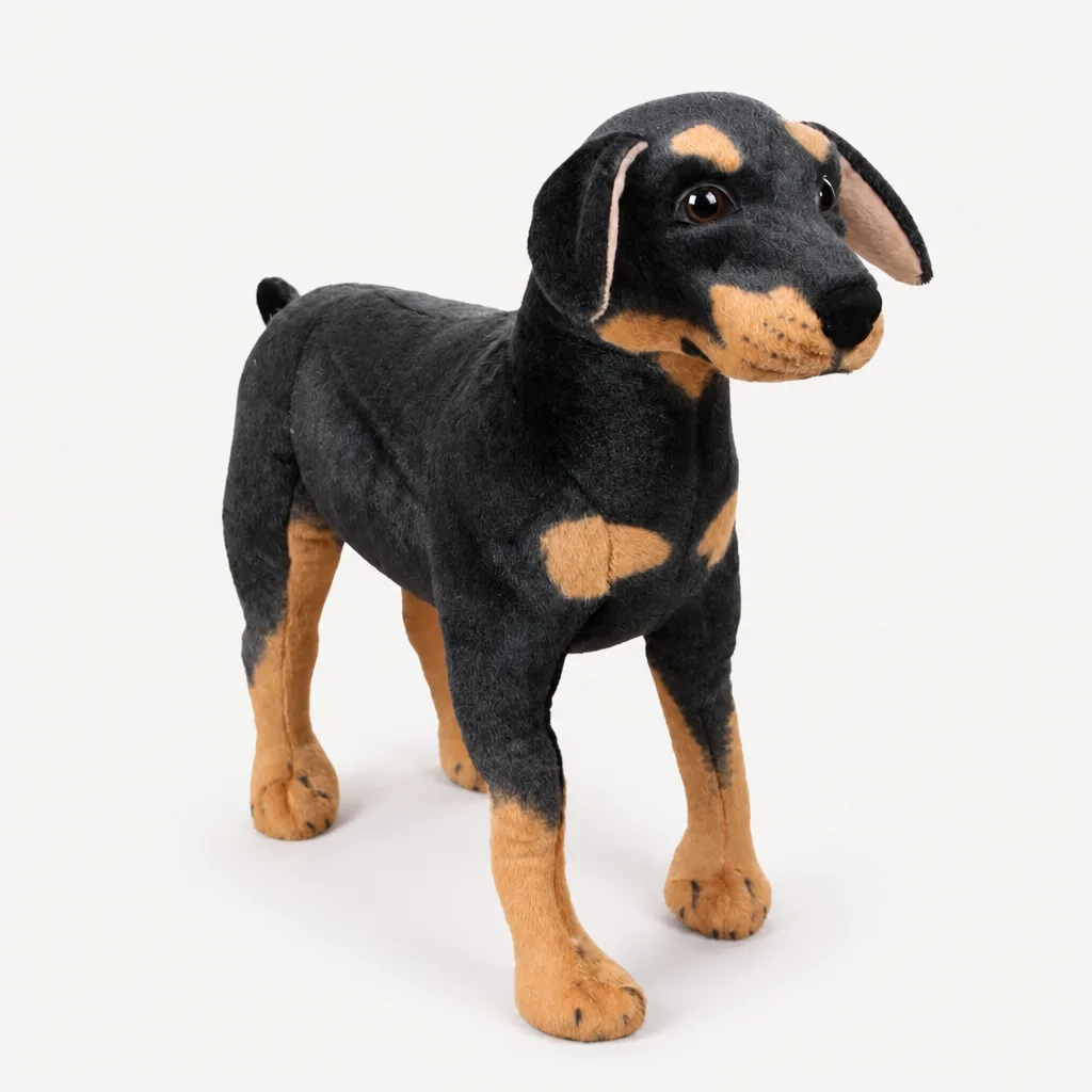Kuscheltier Hund Wie Echt Stehend 1