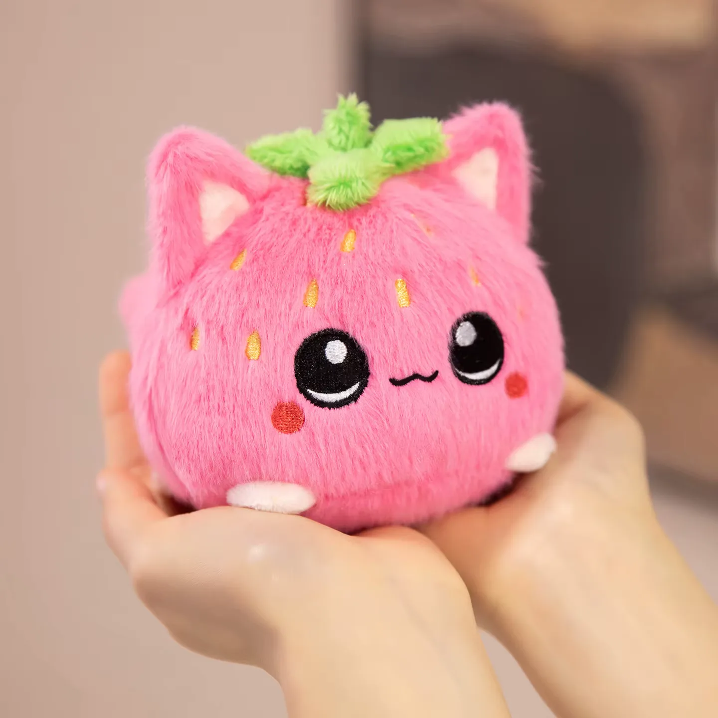 Rosa Katze Kuscheltier 5