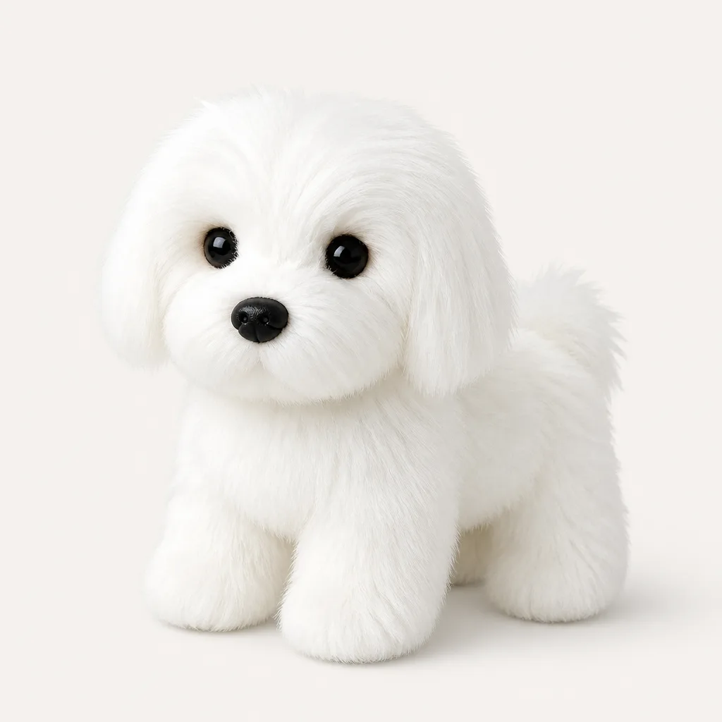 Maltese Dog Plush 1