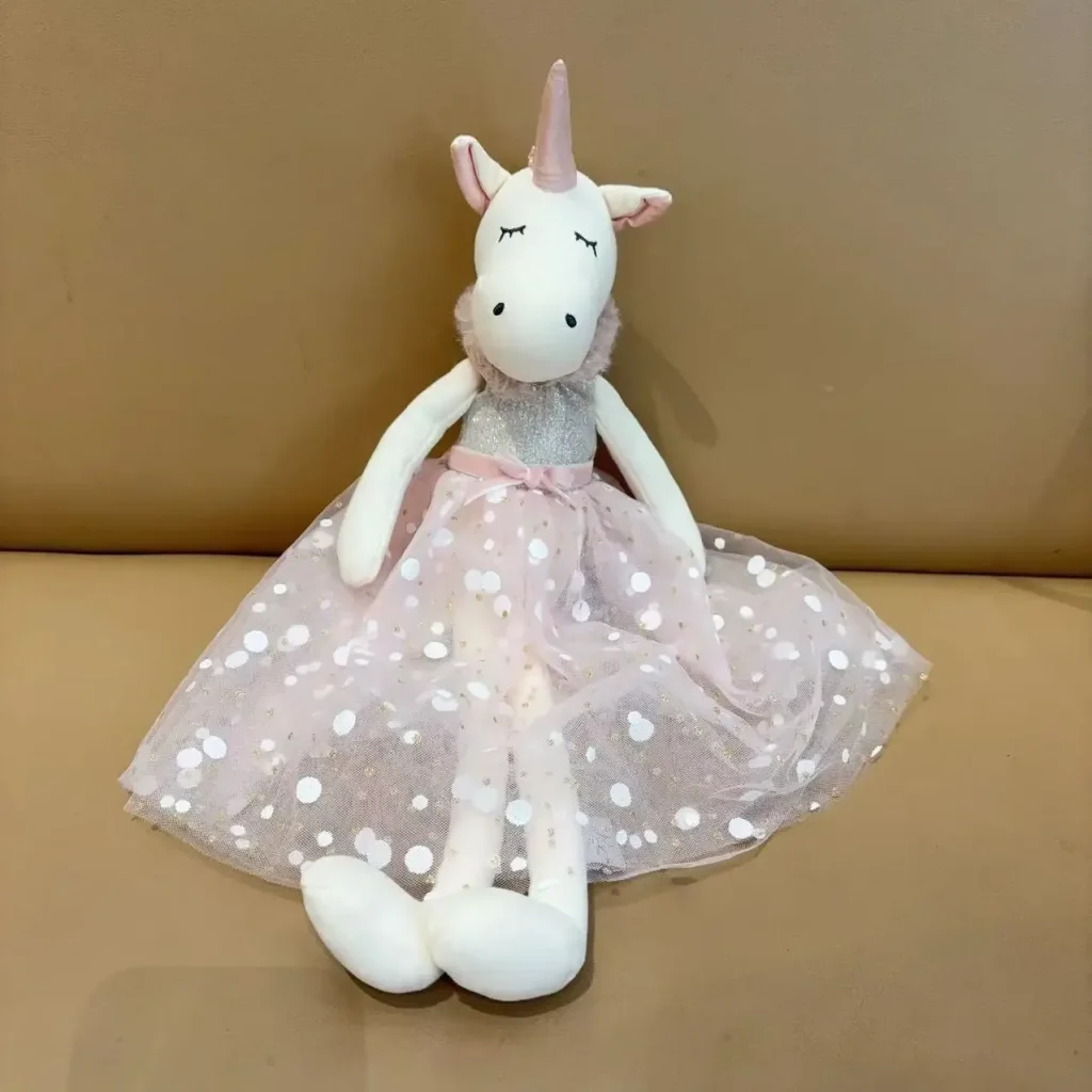 Glitzer Einhorn Plüschtier 2