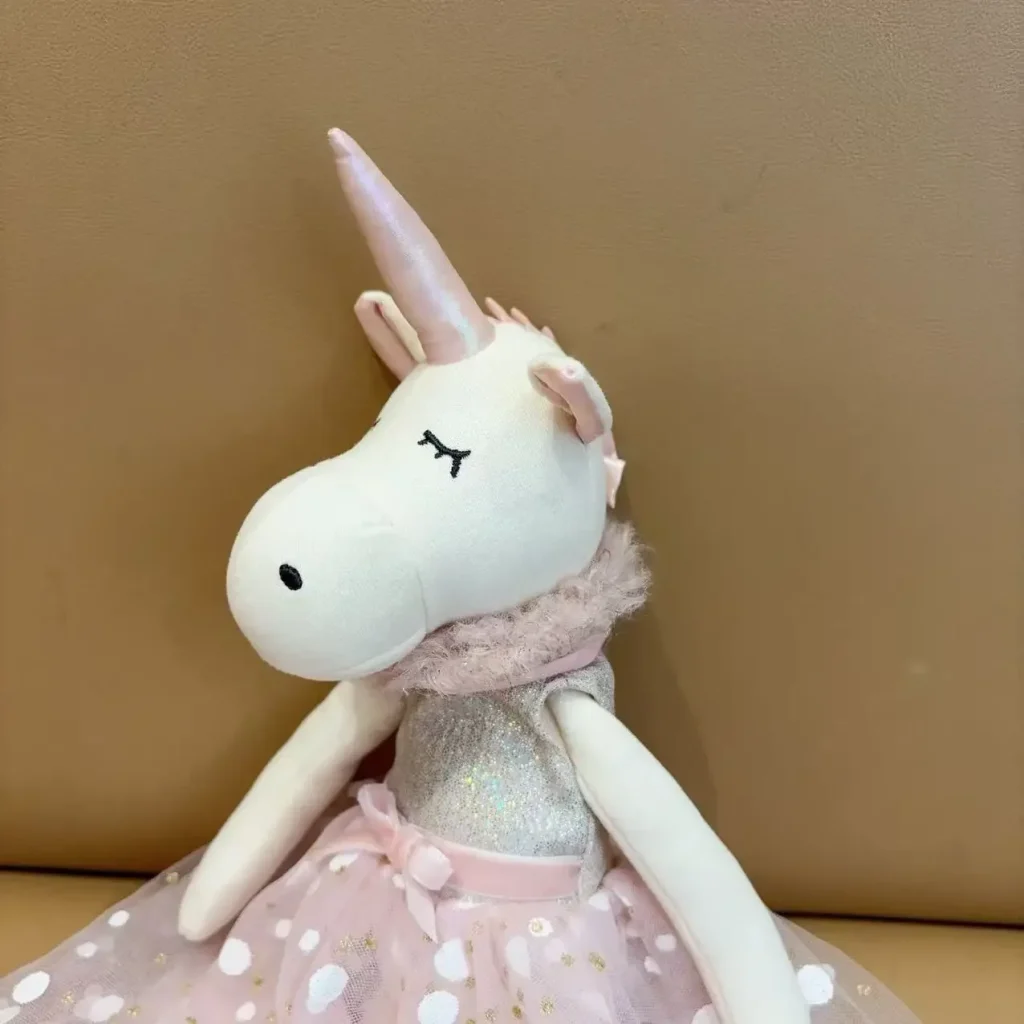 Glitzer Einhorn Plüschtier 3