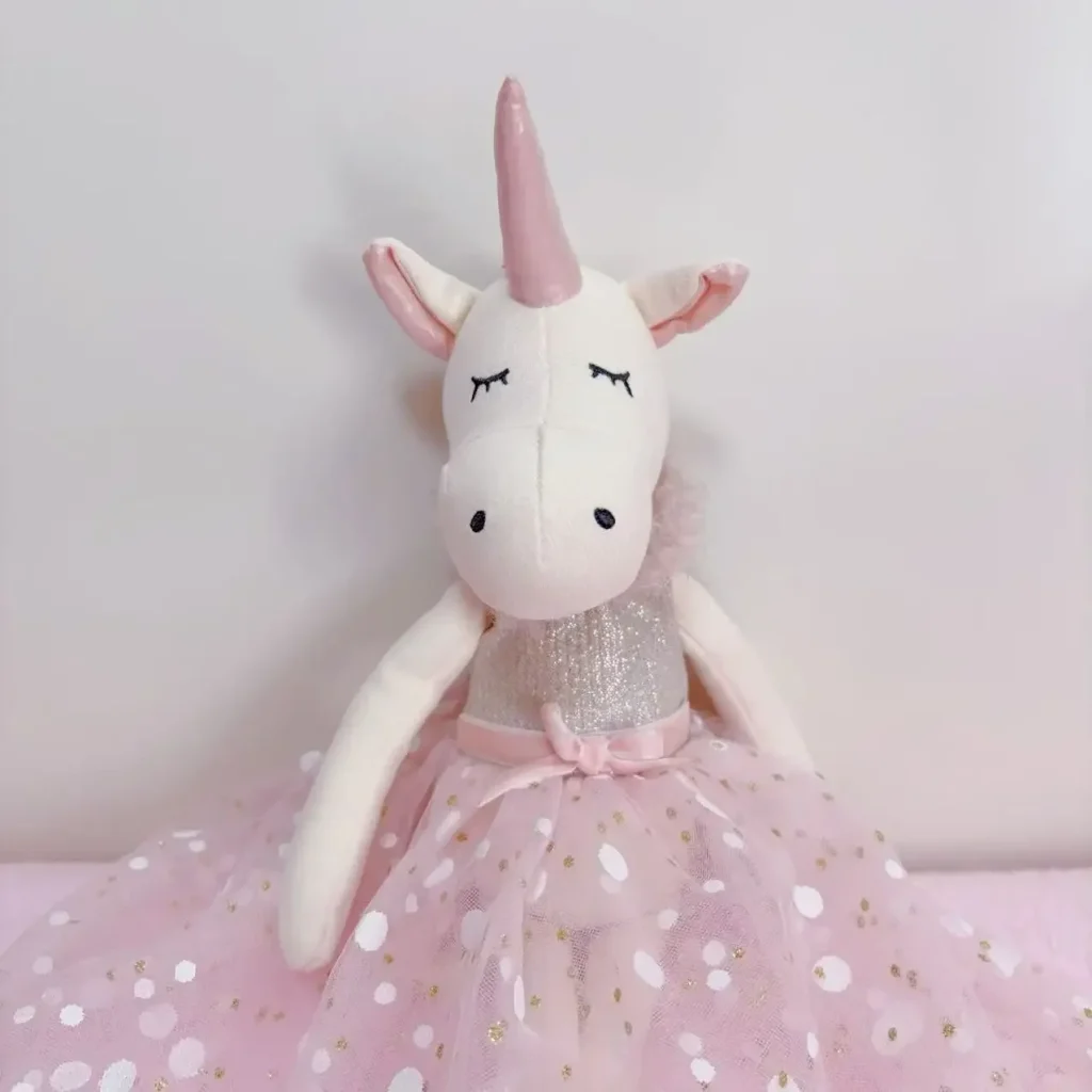 Glitzer Einhorn Plüschtier 5