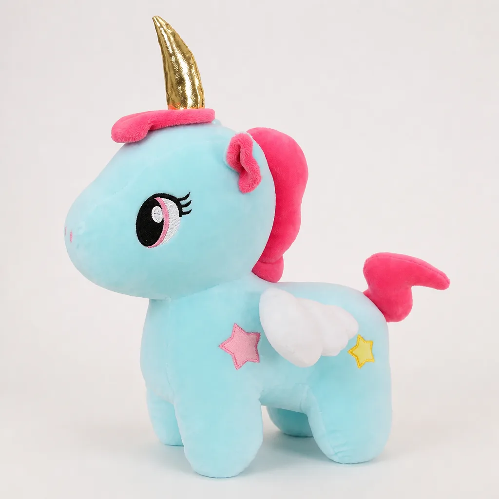 Blaues Einhorn Kuscheltier 1