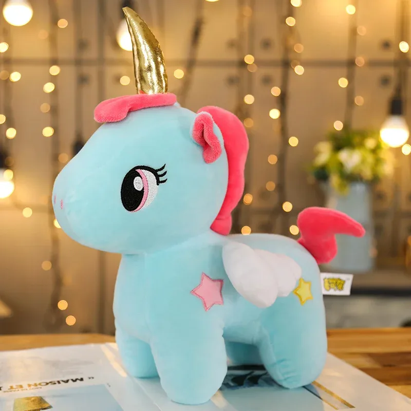 Blaues Einhorn Kuscheltier 2