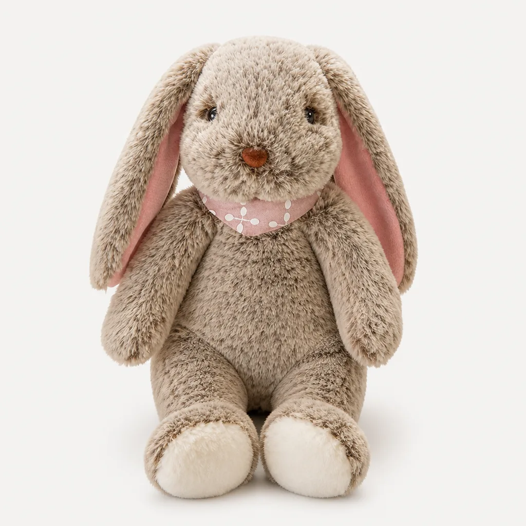 Kuscheltier Hase Schlappohren Braun 1