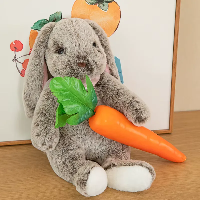 Kuscheltier Hase Schlappohren Braun 2