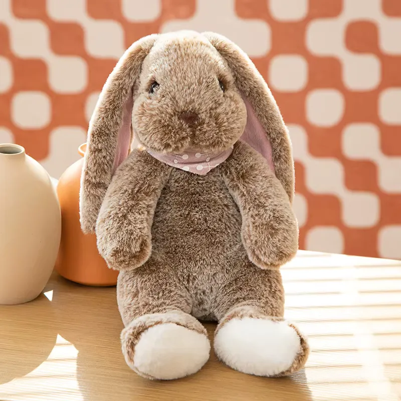 Kuscheltier Hase Schlappohren Braun 4