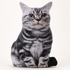 Stofftier Katze Grau Getigert 1