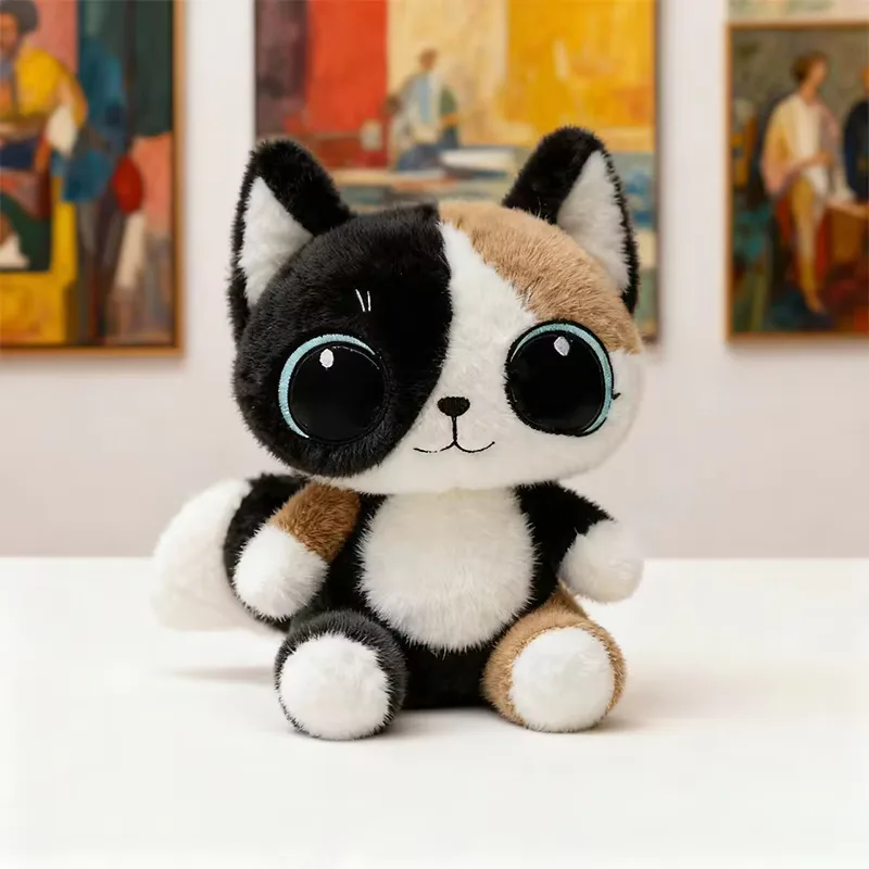Kuscheltier Katze Große Augen 3