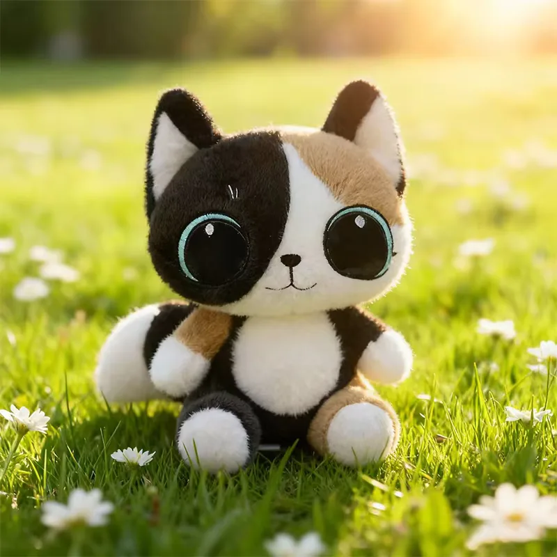Kuscheltier Katze Große Augen 7