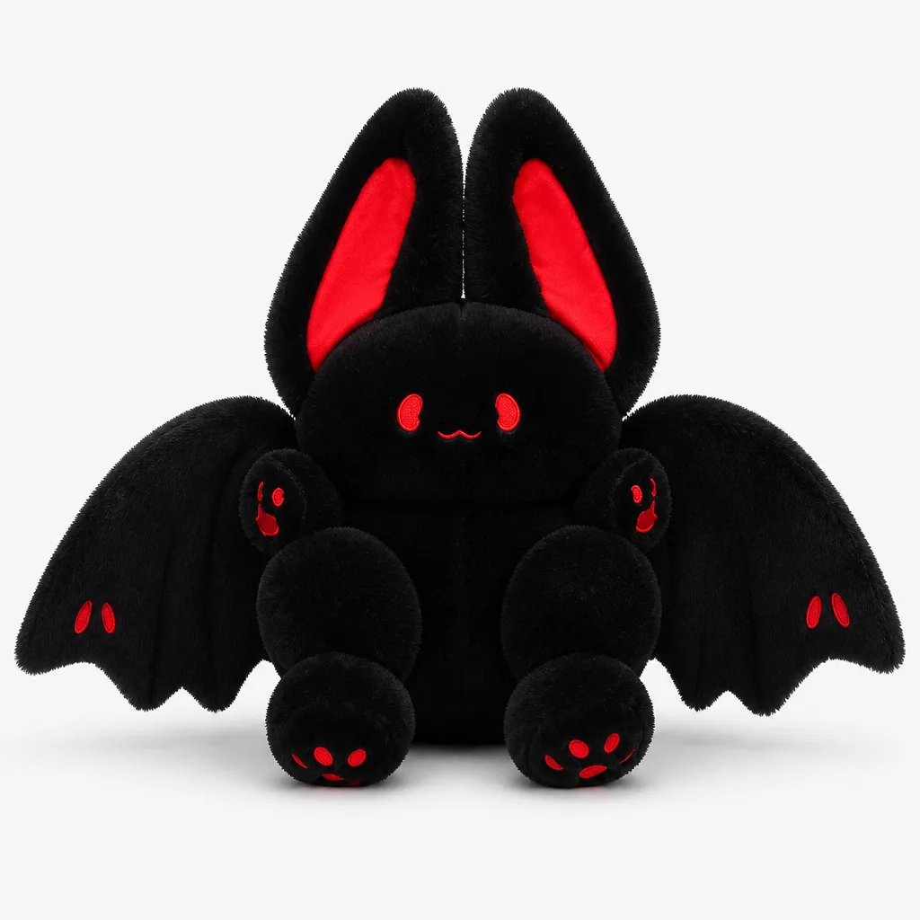 Stofftier Hase Schwarz 1