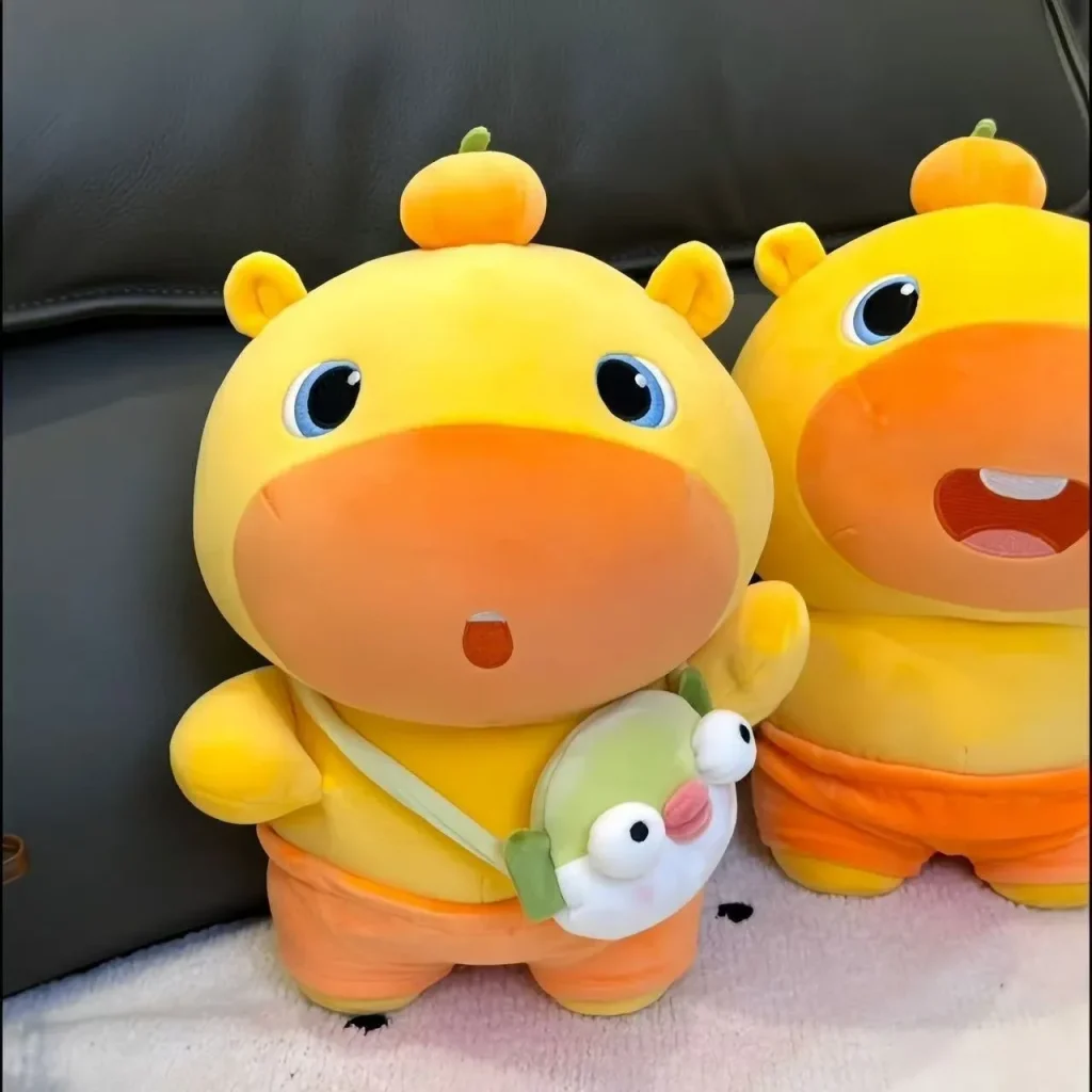 Capybara Plush With Orange 1