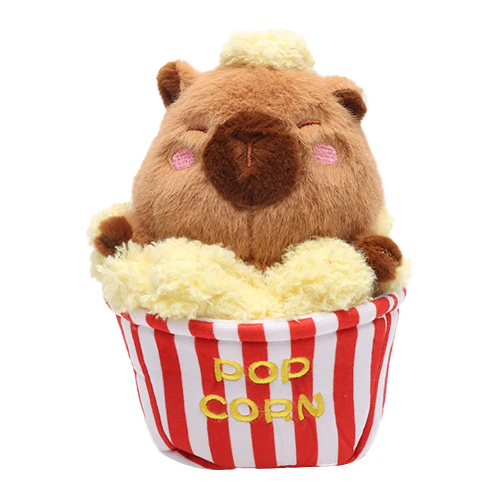 Capybara Kuscheltier Mit Popcorn 1