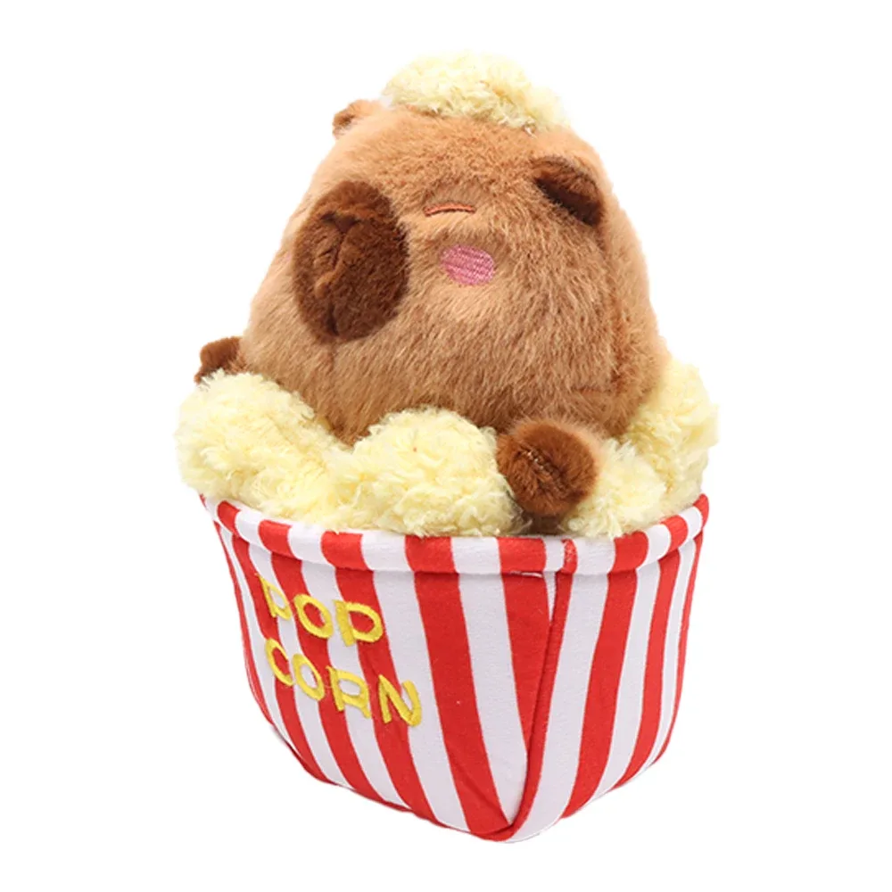 Capybara Kuscheltier Mit Popcorn 2