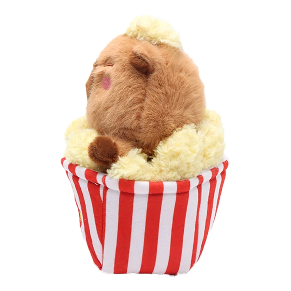 Capybara Kuscheltier Mit Popcorn 3