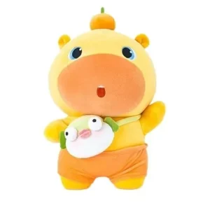 Capybara Plush With Orange