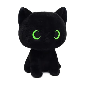 Schwarze Katze Kuscheltier